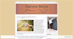 Desktop Screenshot of harvestmoonmassage.com