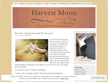 Tablet Screenshot of harvestmoonmassage.com